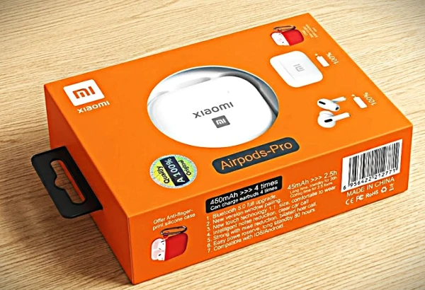 Xiaomi AirPods Pro Wireless Earbuds with Charging Case – Bluetooth 5.0, Touch Control, HD Stereo, iOS & Android Compatible | ওয়্যারলেস ব্লুটুথ ইয়ারবাডস