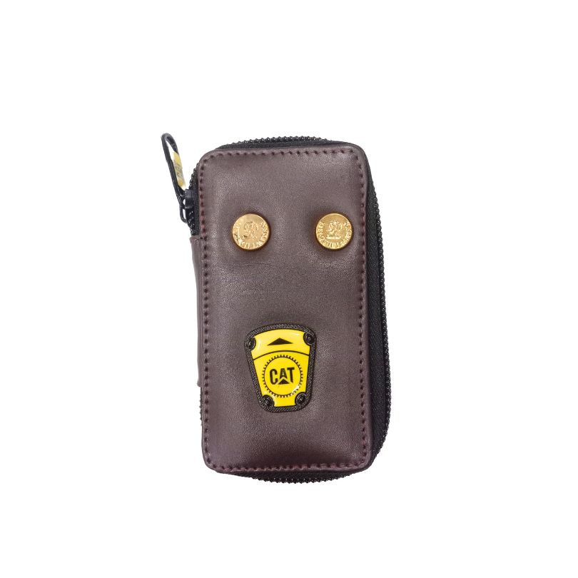 Cat Premium Leather Key Ring Holder M Size