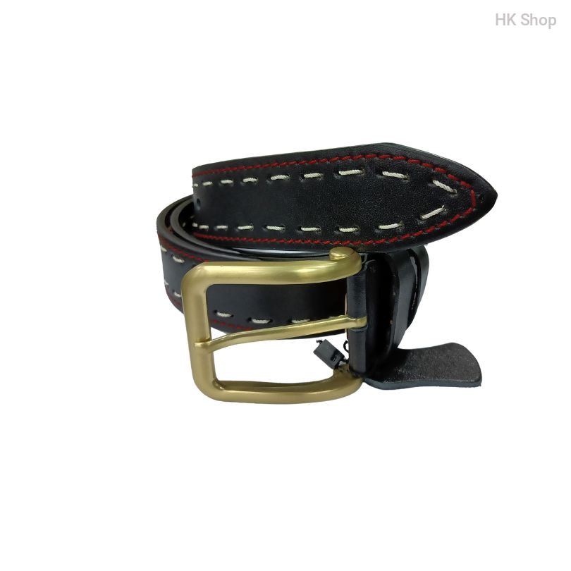 ST Leather Belt For Men Black