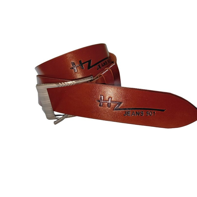 HZ Jeans Belt For Men SaddleBrown