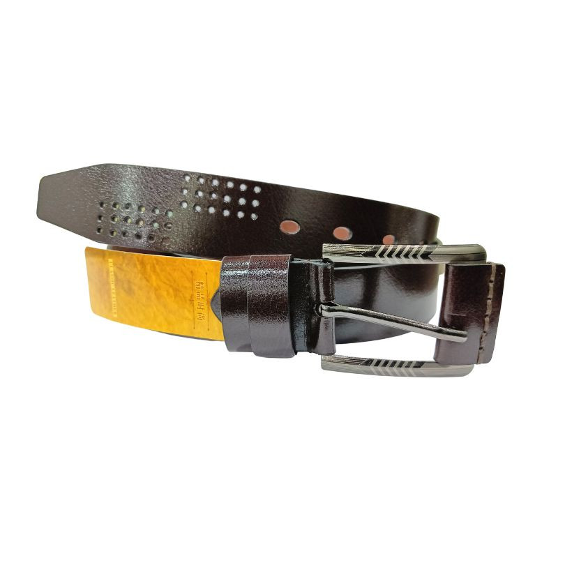 Classic Leather Belt For Men Dark Chocolate
